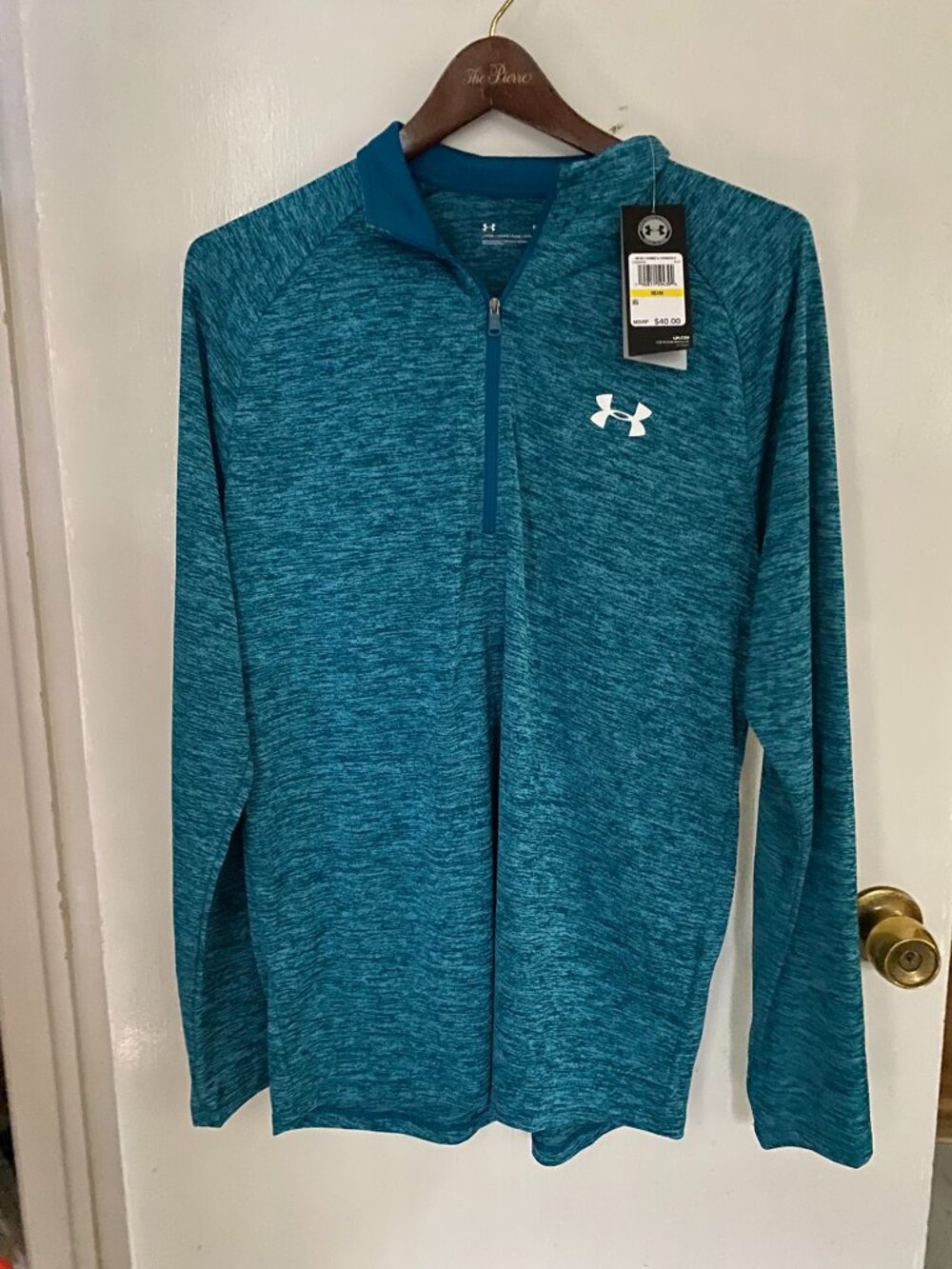 UNDER ARMOUR Blue Heatgear Performance 1/4 Zip Men's Pullover M - NEW w/Tags